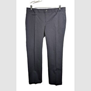 NWOT Eddie Bauer Truly Straight Fit Stretch Navy Hi-Rise Pants 14 Petite